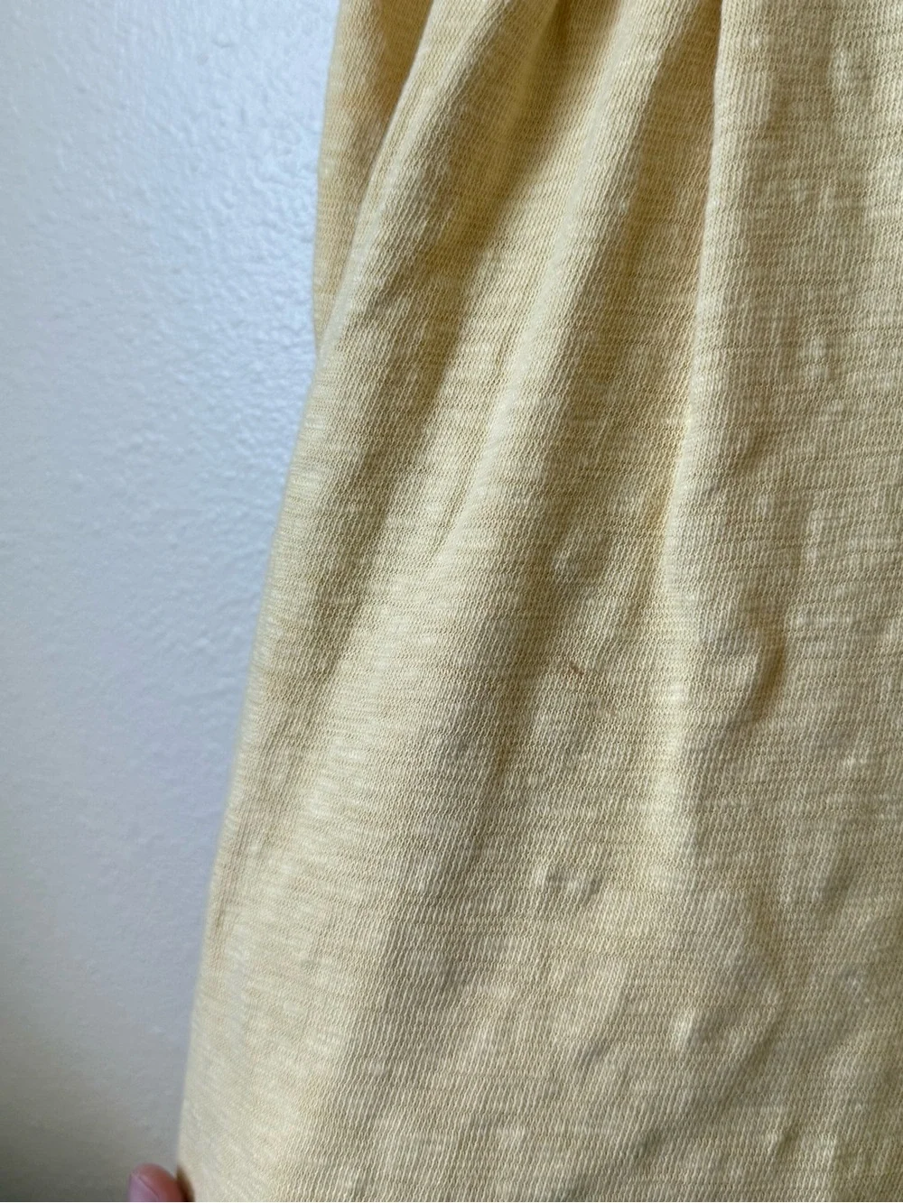 Light Yellow Free People Beach Pants - Picture 2 of 4